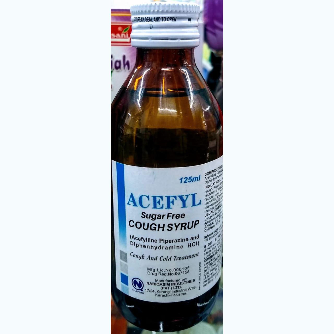 ACEFYL SUGAR FREE COUGH 8mg|5ml Syrup 125ml