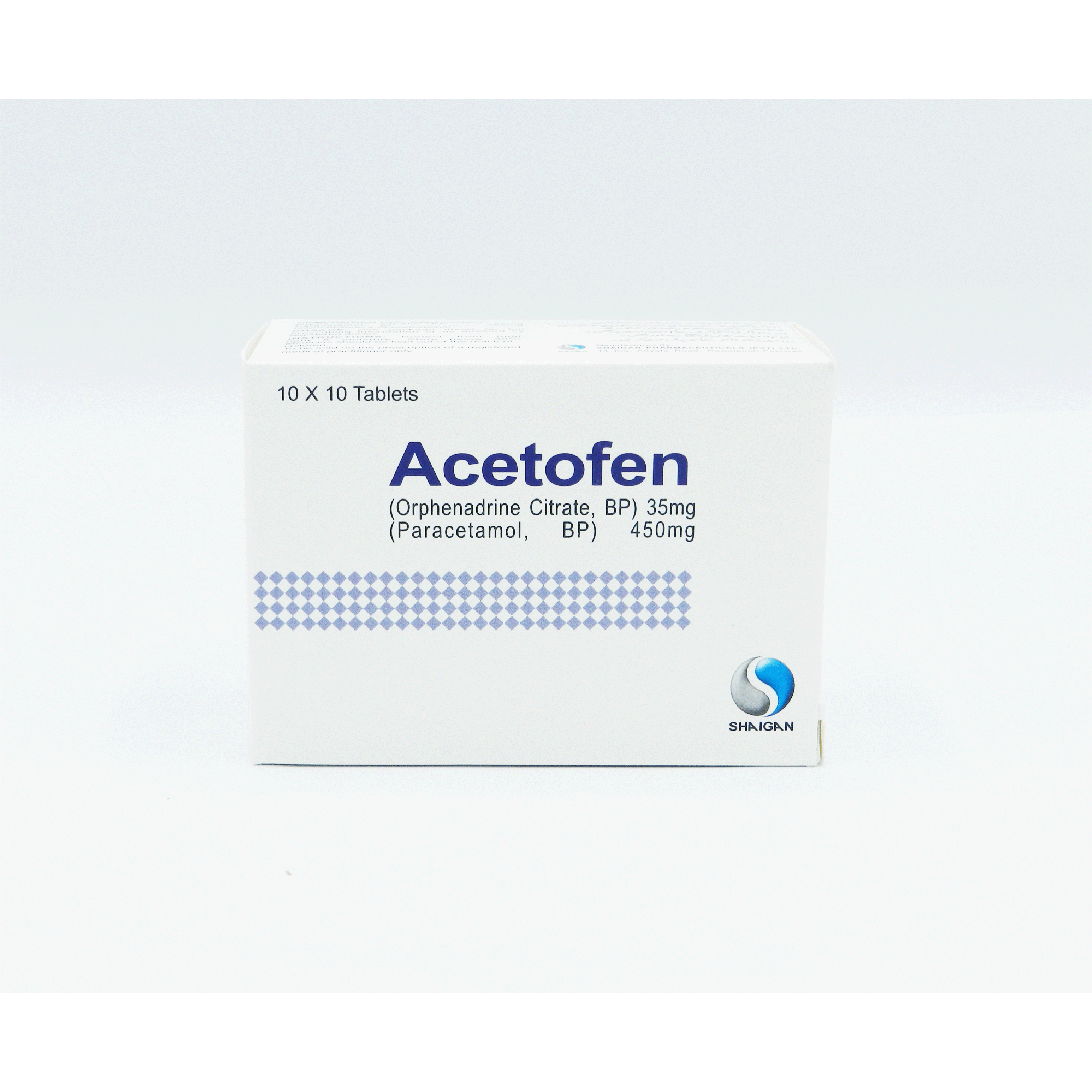 Acetofen tablet 35/450 mg 100’s