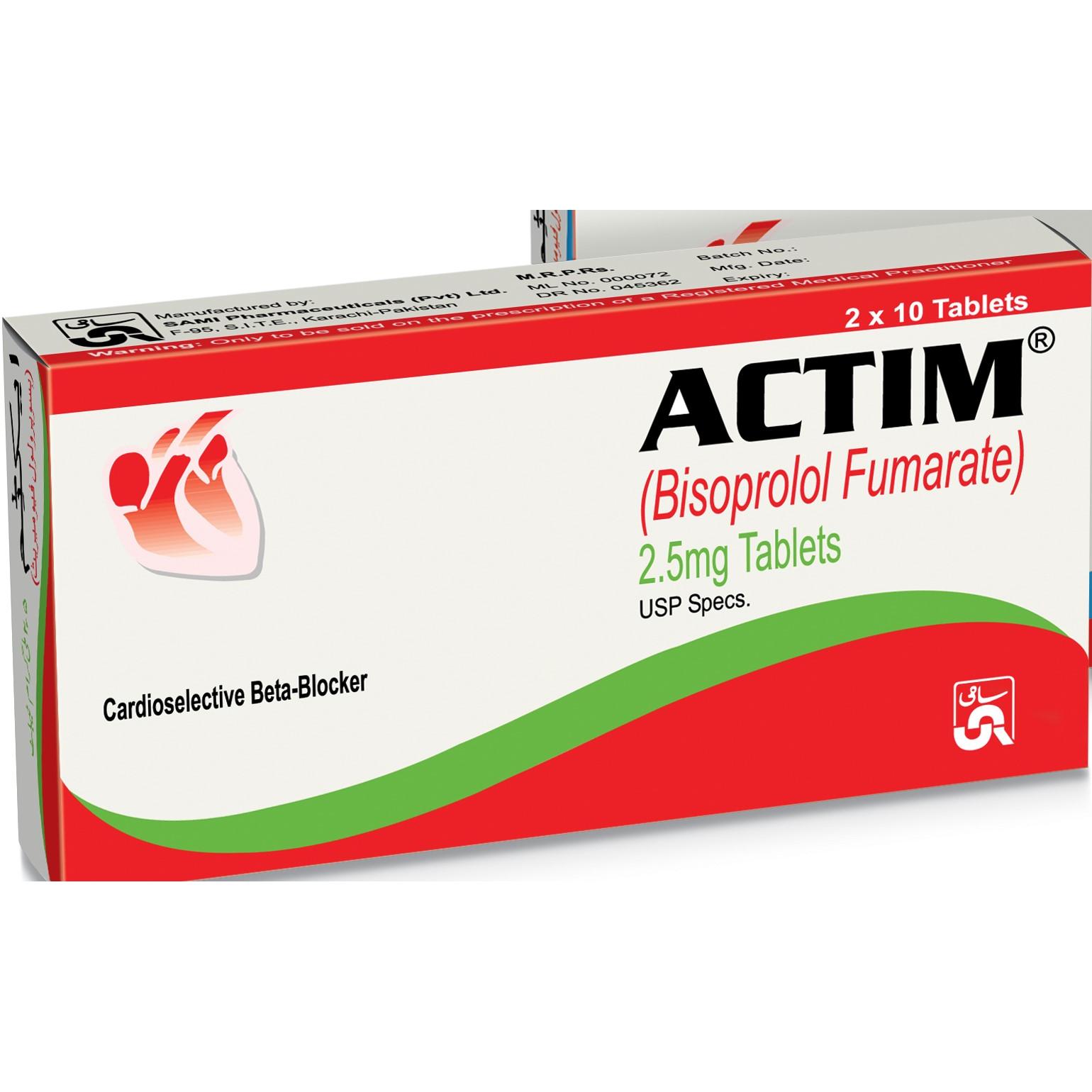 Actim tablet 2.5 mg 20’s