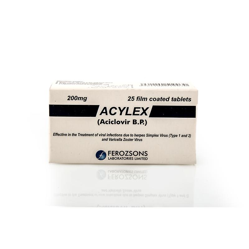 Acylex tablet 200 mg 5×5’s