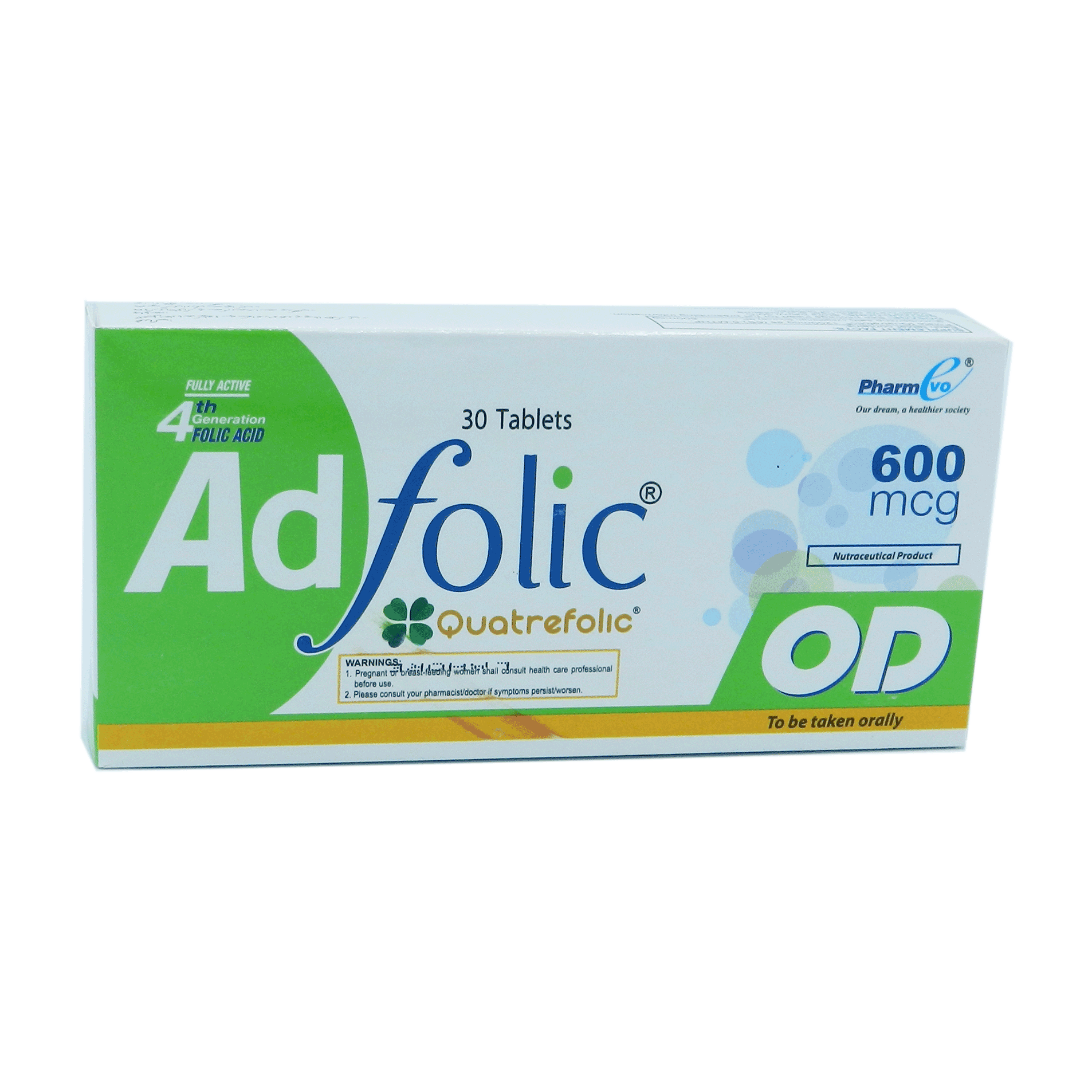 AD Folic OD Tab 600mcg 30s