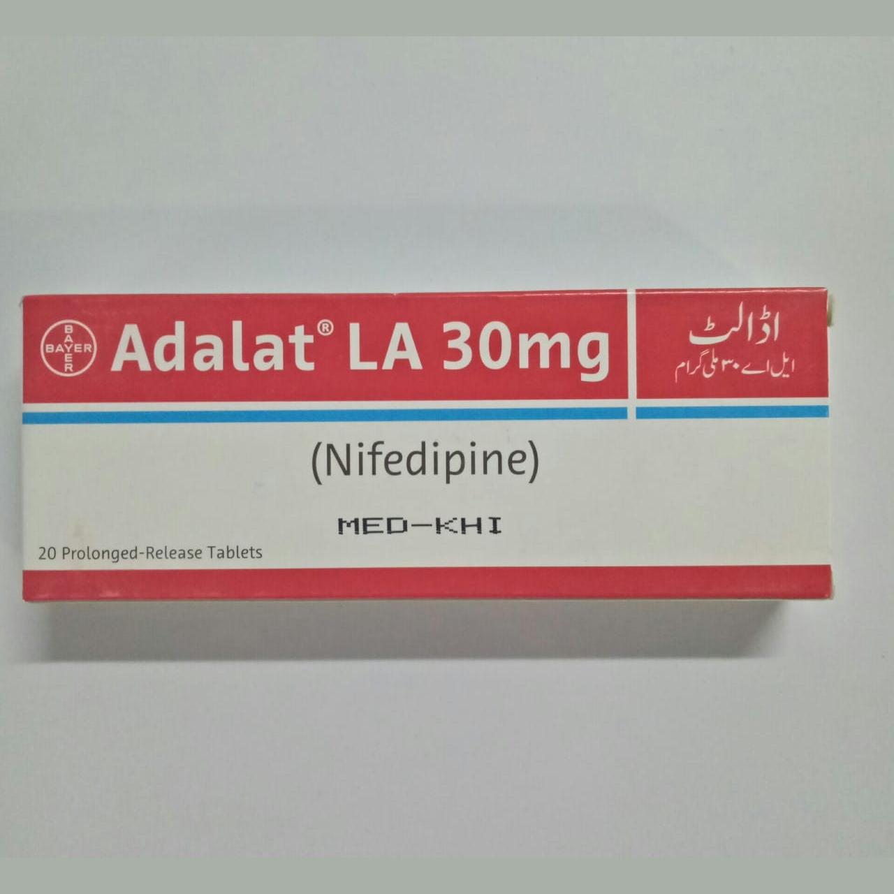 ADALAT LA 30mg Tablet 2x10s