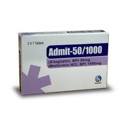 Admit 50/1000 tablet 50/1000 mg 14’s