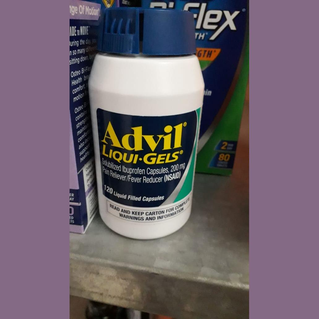 advil liqui gels 120 liquid filled capsules 200mg Imported