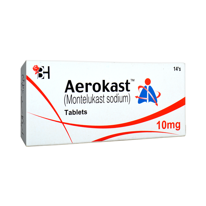 Aerokast tablet 10 mg 2×7’s
