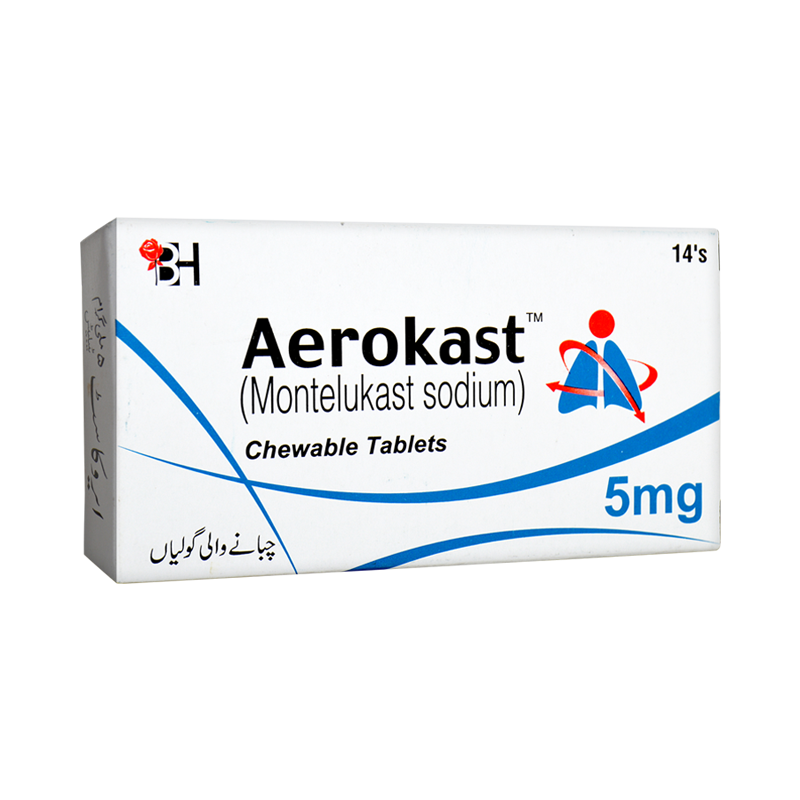 Aerokast tablet 5 mg 2×7’s