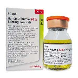 Albumin Human 20.00% Infusion 1 Vialx50 mL (CSL BEHRING)