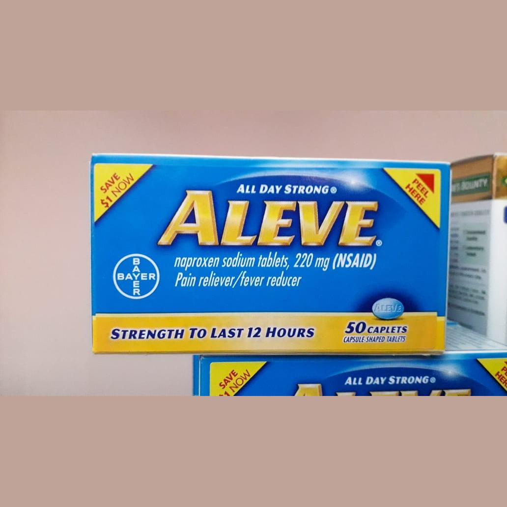 aleve 50 caplets Imported