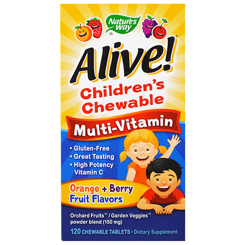 Alive! Children’s Chewable Multi-Vitamin – Natural Orange & Berry Flavors- Nature’s Way in Pakistan