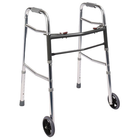 Aluminium Foldable Stair Climbing Walker Wholesale – with wheel in Pakistan