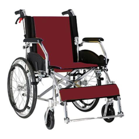 Aluminium Wheelchair with Flip up Legrest, Half-Folding Back Rest and autolock united breaks