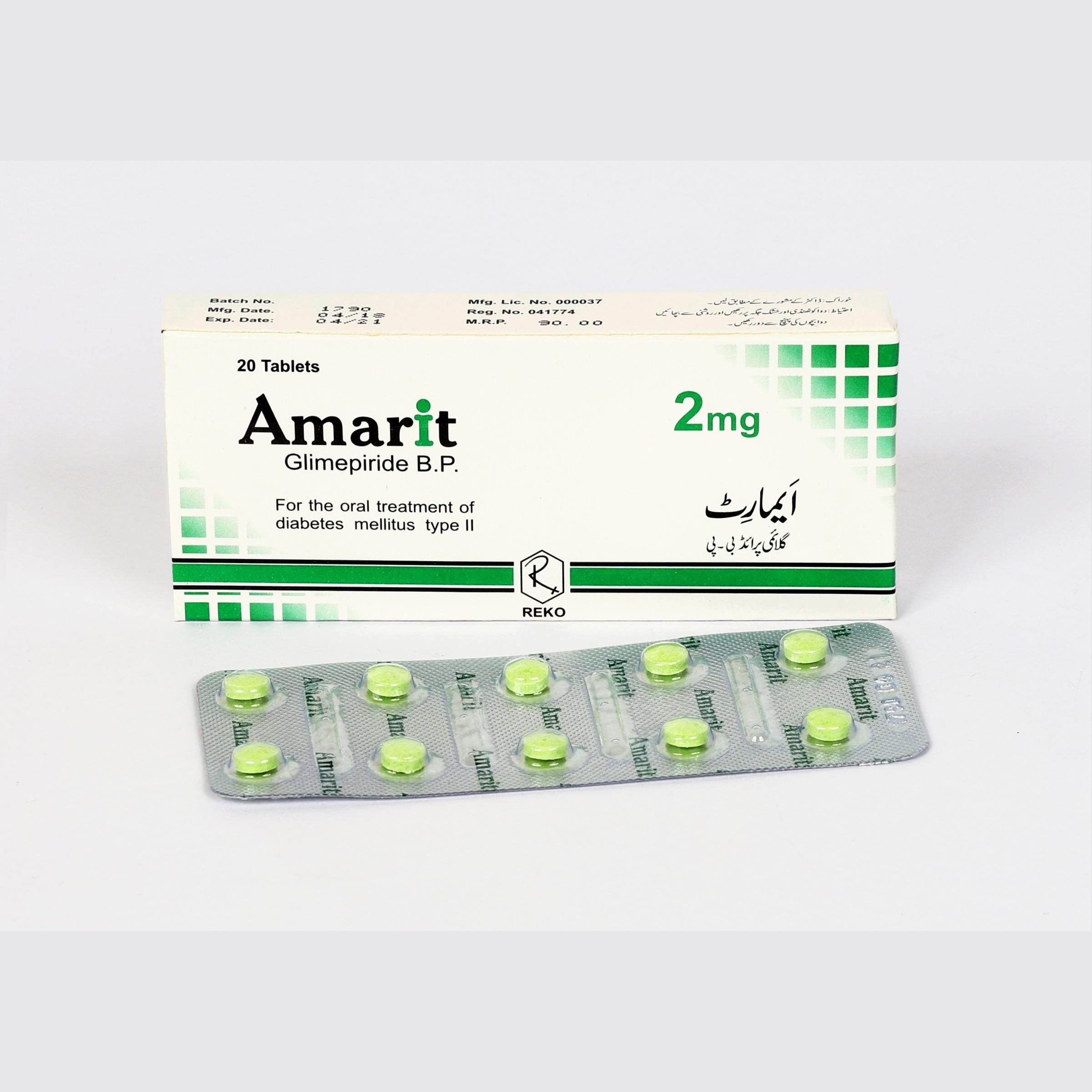 Amarit tablet 2 mg 2×10’s