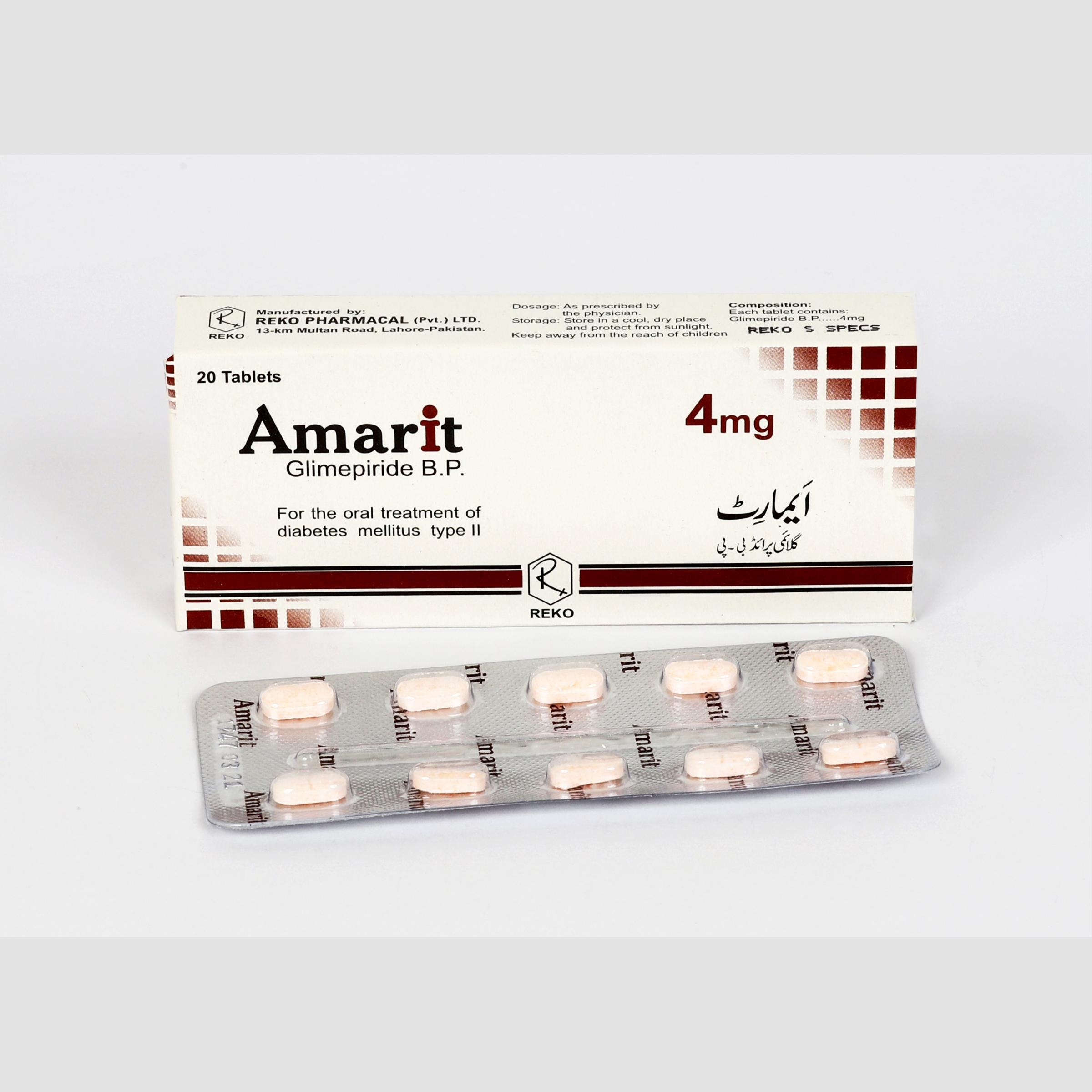 Amarit tablet 4 mg 2×10’s