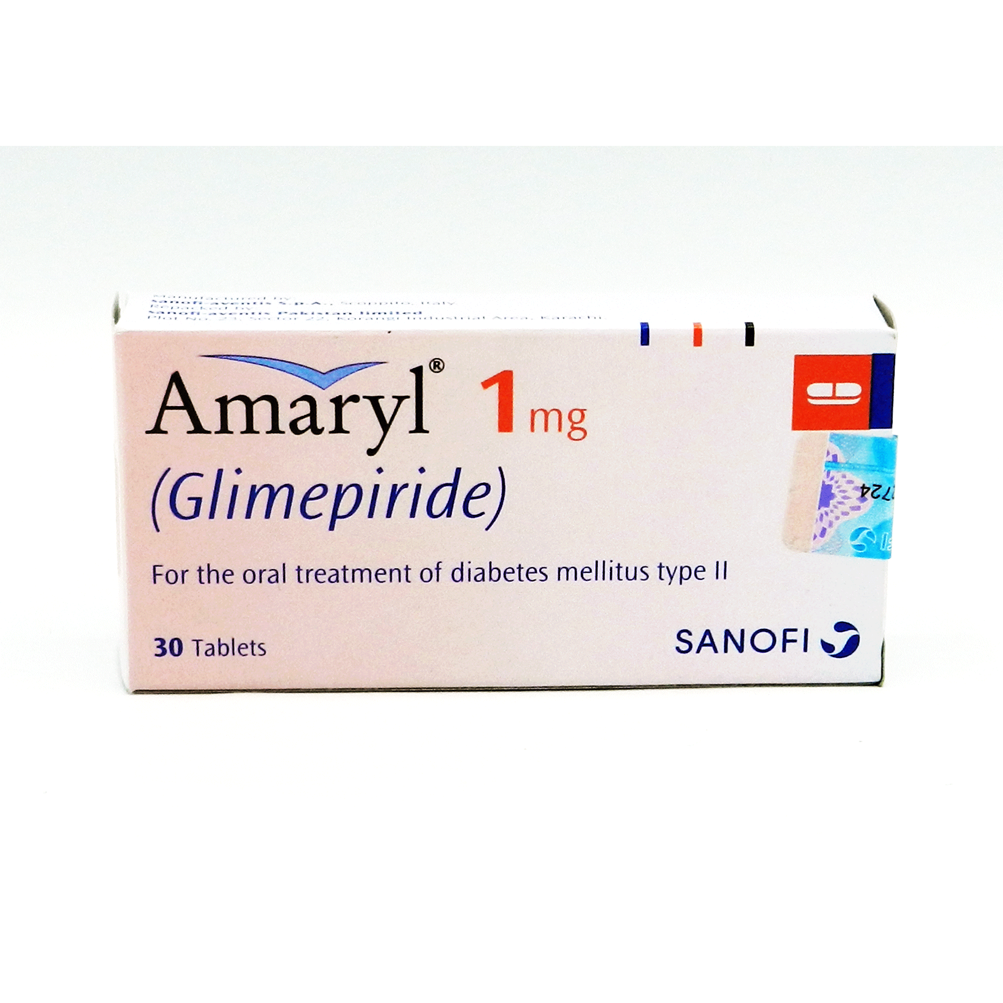 Amaryl tablet 1 mg 3×10’s