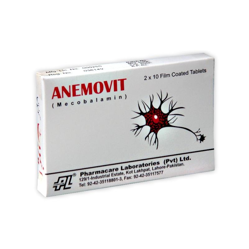 Anemovit tablet 500 mcg 20’s