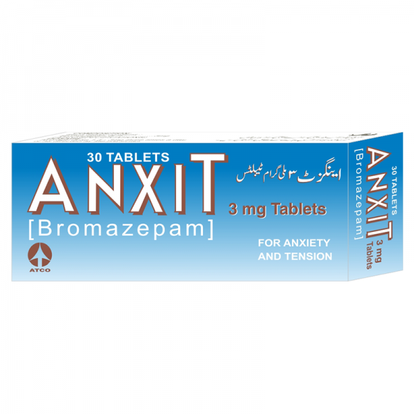 Anxit tablet 3 mg 3×10’s(Bromazepam)