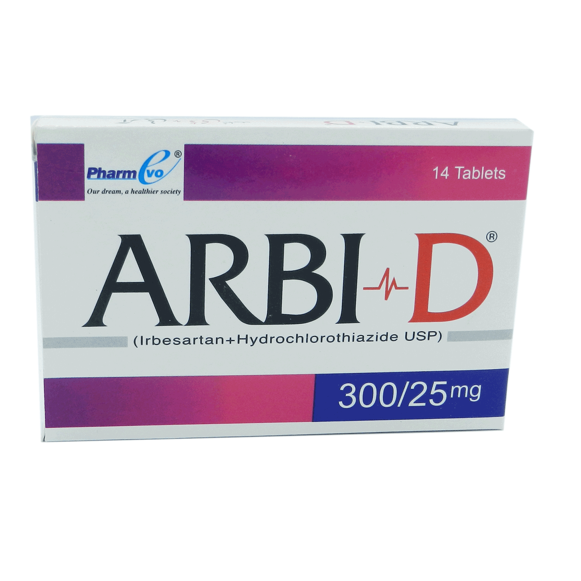 Arbi-D tablet 300/25 mg 2×7’s