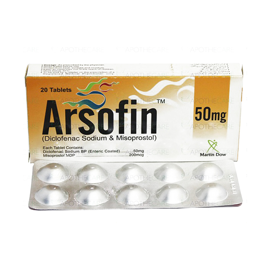 Arsofin tablet 50/0.2 mg 20’s