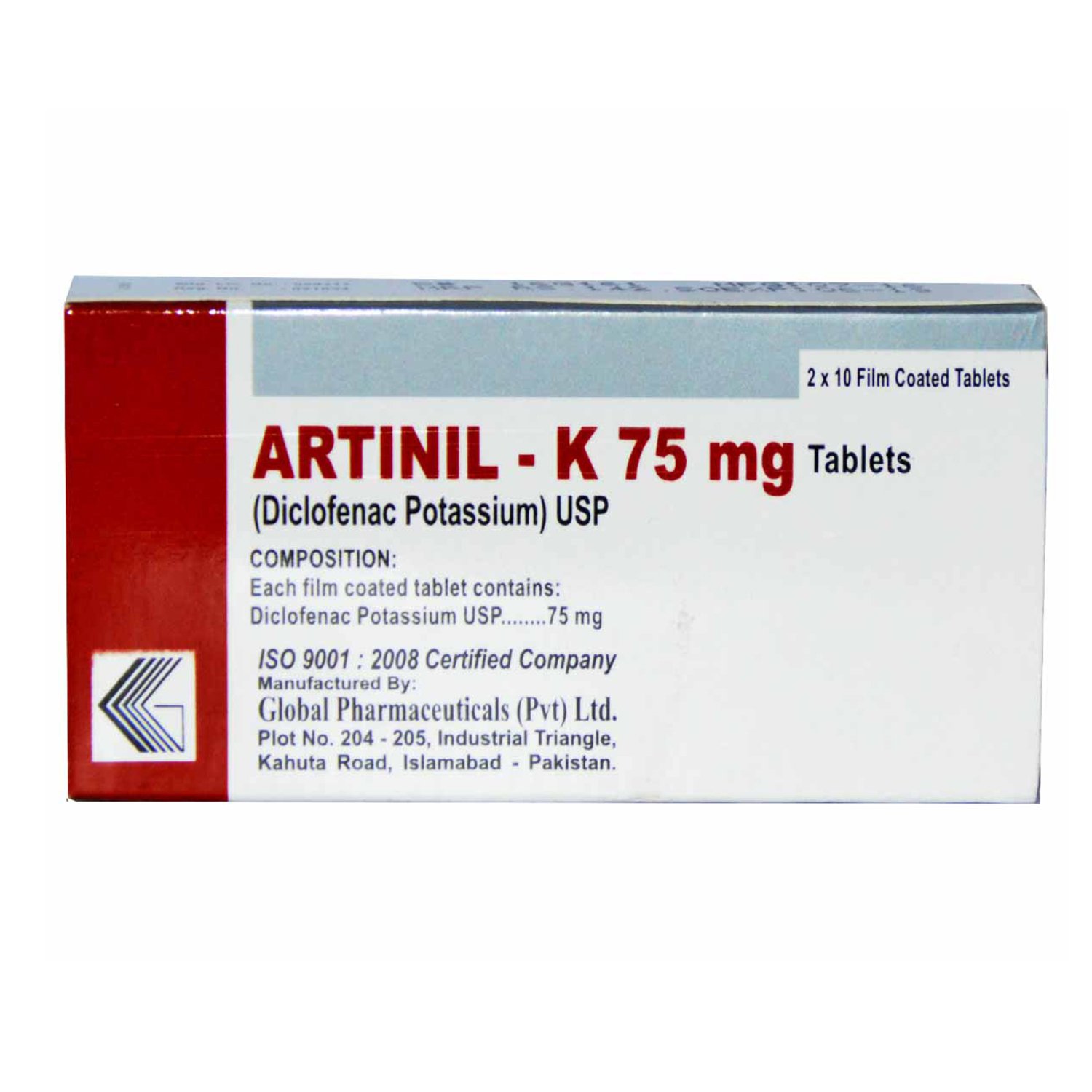 Artinil-K tablet 75 mg 2×10’s