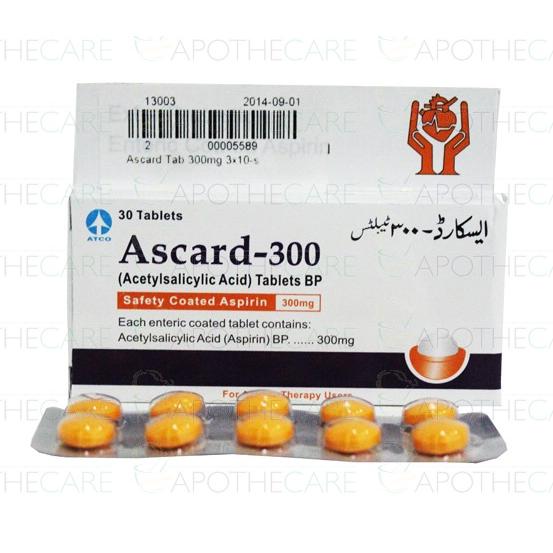 Ascard tablet 300 mg 3×10’s