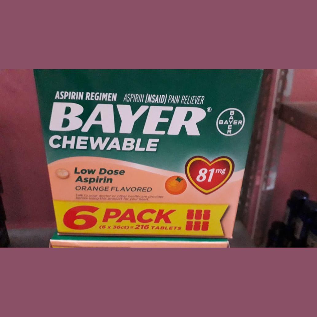 aspirin regimen bayer chewable low dose aspirin orange flavor Imported