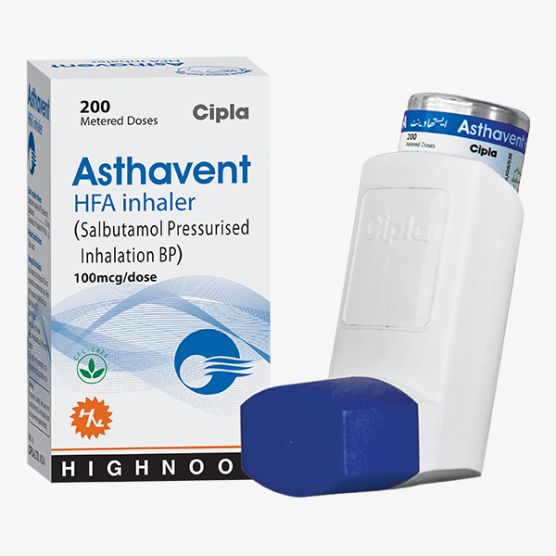 Asthavent HFA Inhaler 100 mcg 200 Doses