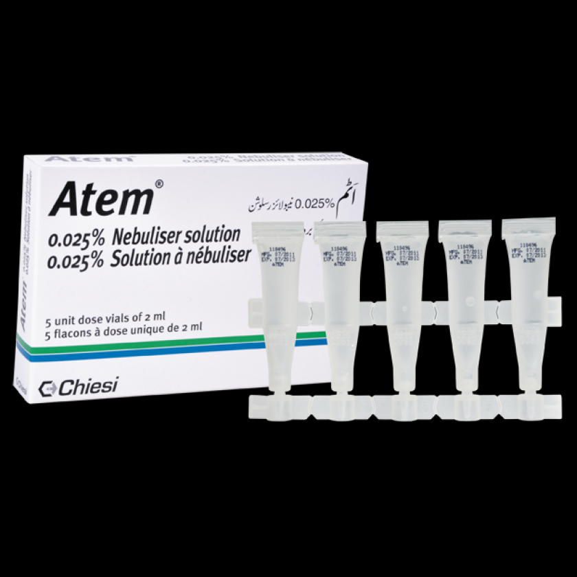 Atem Nebuliser Sol 0.025% 10Vialx2ml
