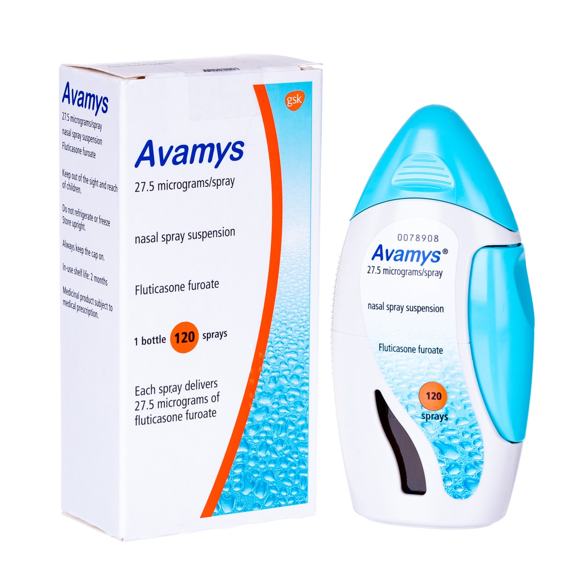 AVAMYS NASAL SPRAY. 27.5mg Spray 120 DOSES INHALER