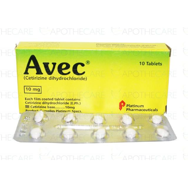 Avec tablet 10 mg 10’s