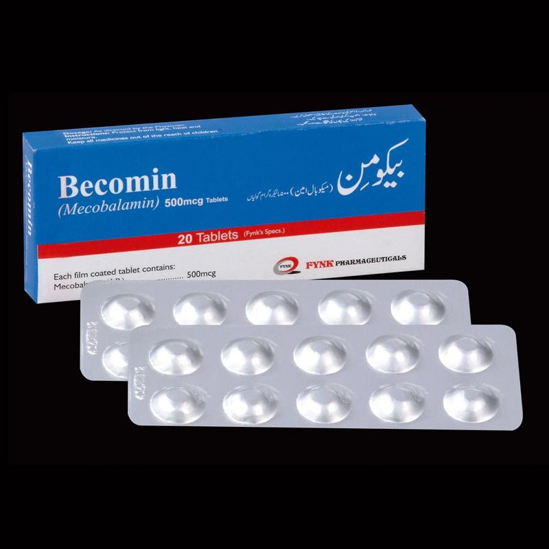 Becomin tablet 500 mcg 2×10’s