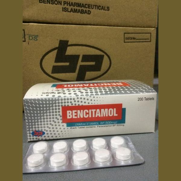 Bencitamol tablet 500 mg 20×10’s