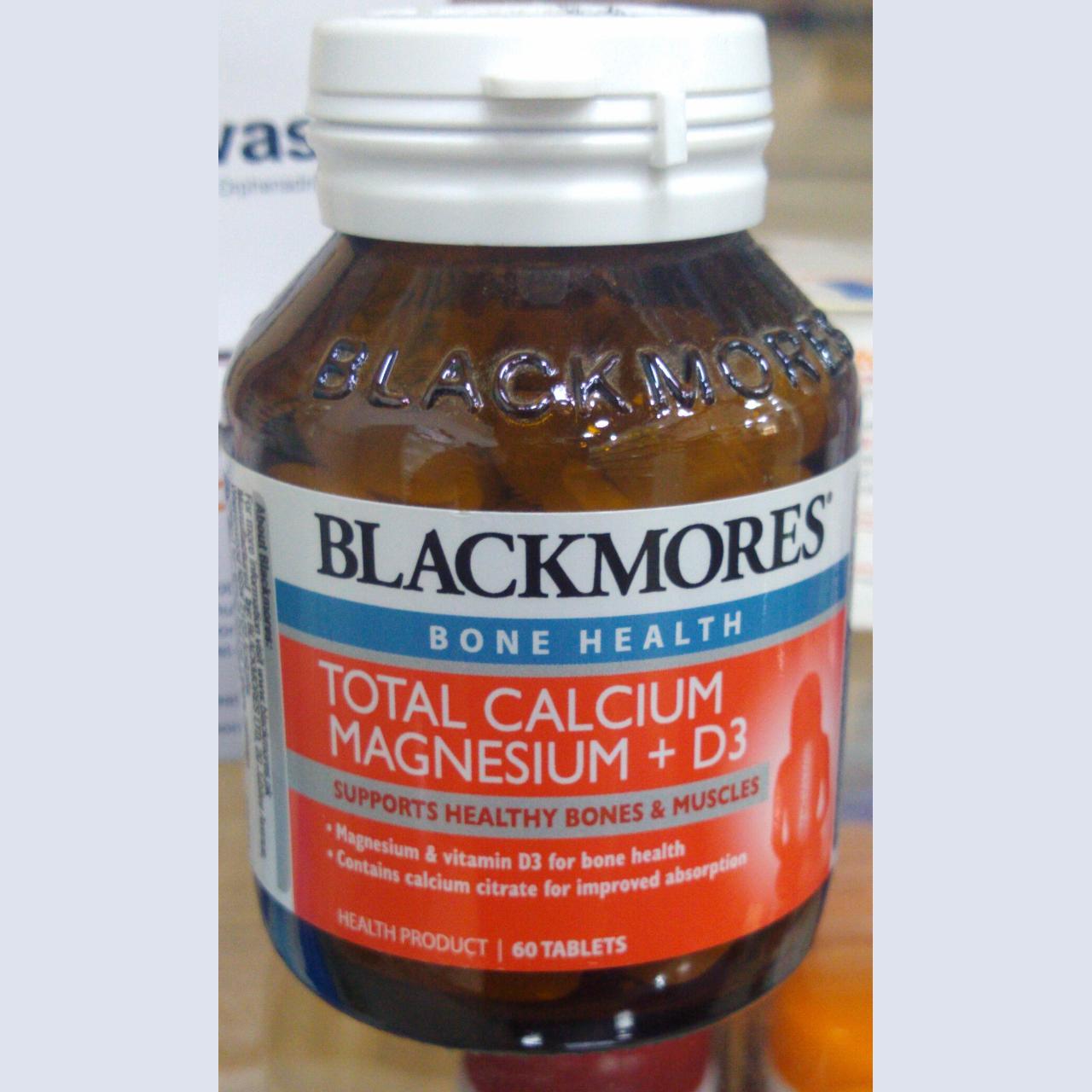 Black Total Calcium Magnesium+D3 60s