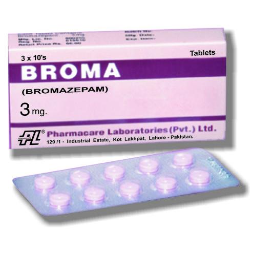 Broma tablet 3 mg 3×10’s(Bromazepam)