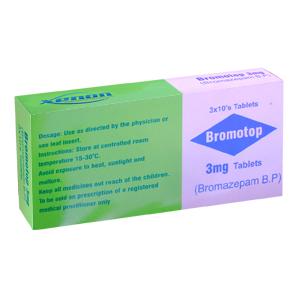 Bromotop tablet 3 mg 3×10’s(Bromazepam)