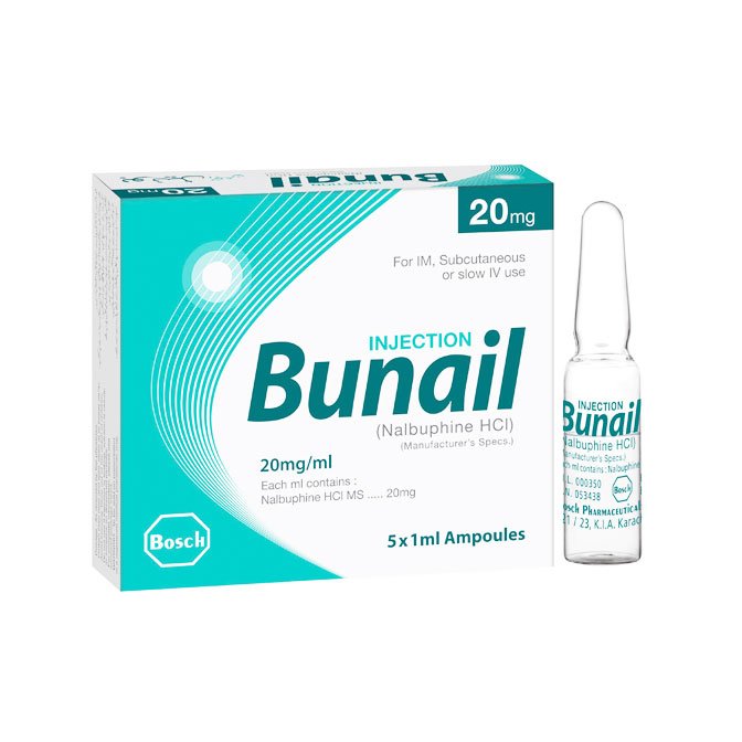 Bunail Injection 20 mg/mL 5 Ampx1 mL