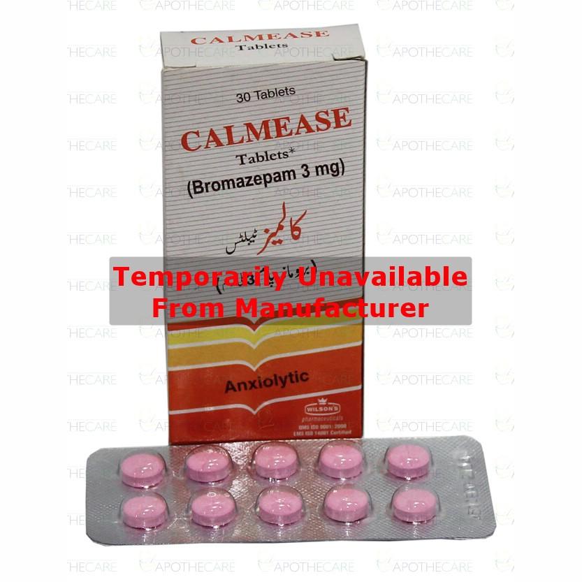 Calmease tablet 3 mg 3×10’s(Bromazepam)
