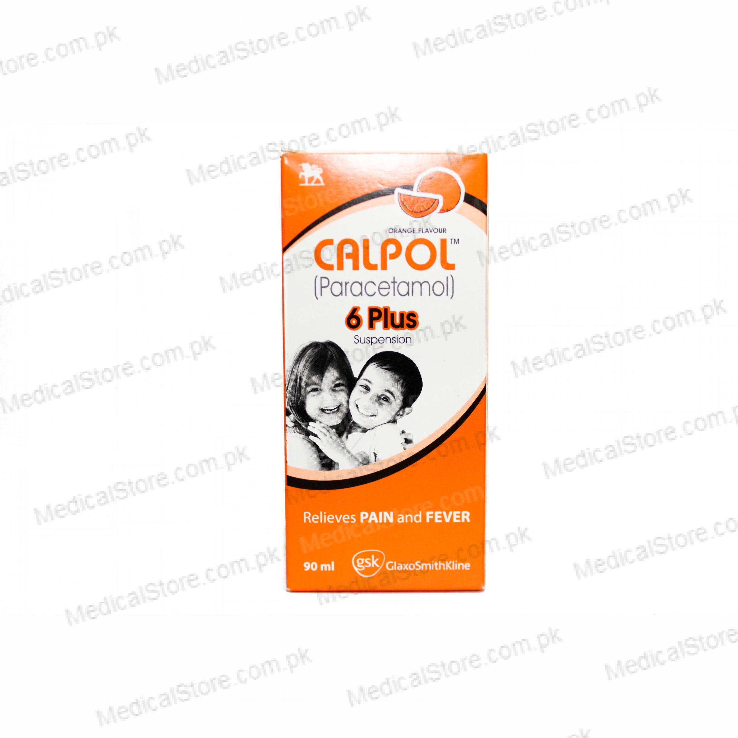 Calpol 6 Plus suspension 250 mg 90 mL