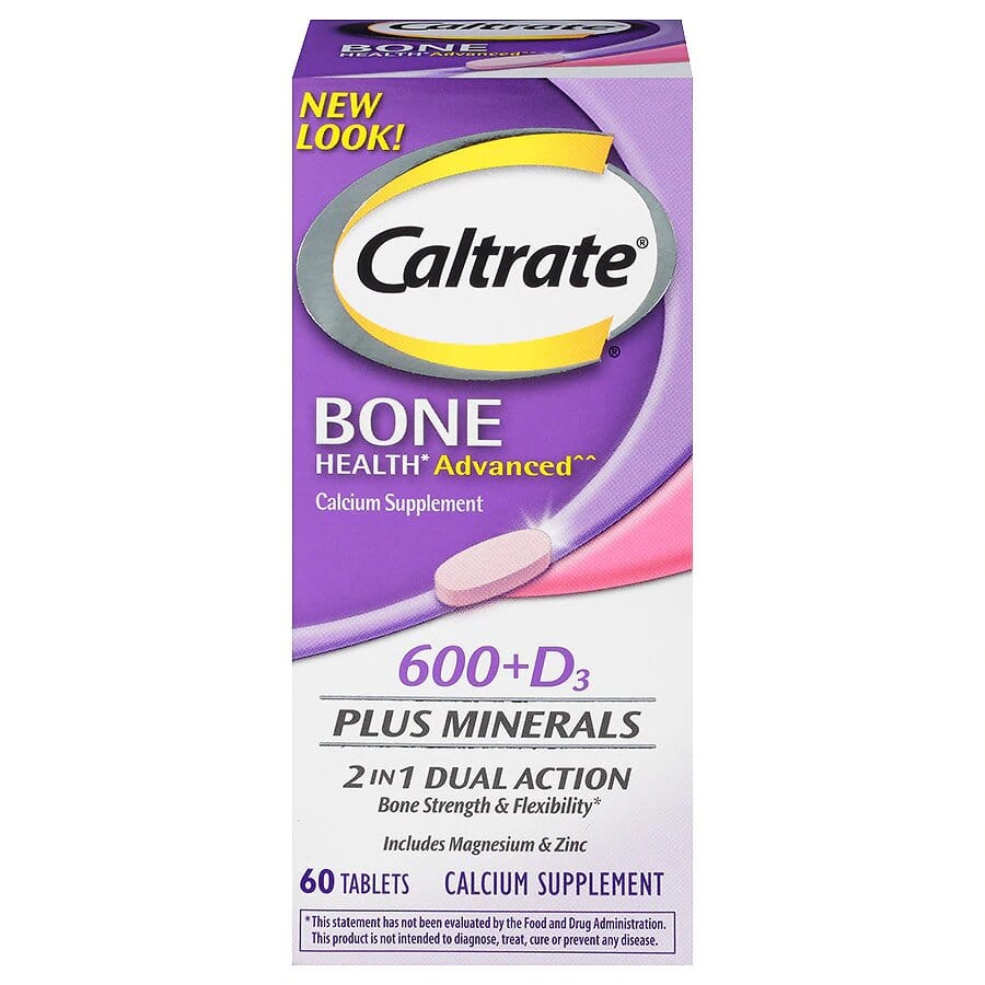 Caltrate 600+D Plus Minerals Calcium Supplement 60 Tablets