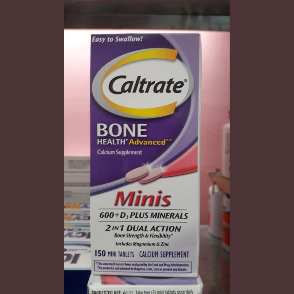 caltrate bone health advanced calcium supplement 150 mini tablets 2 in 1 dual action Imported