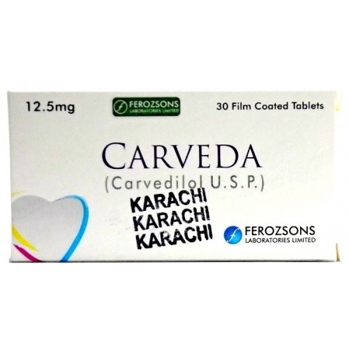 Carveda tablet 12.5 mg 30’s