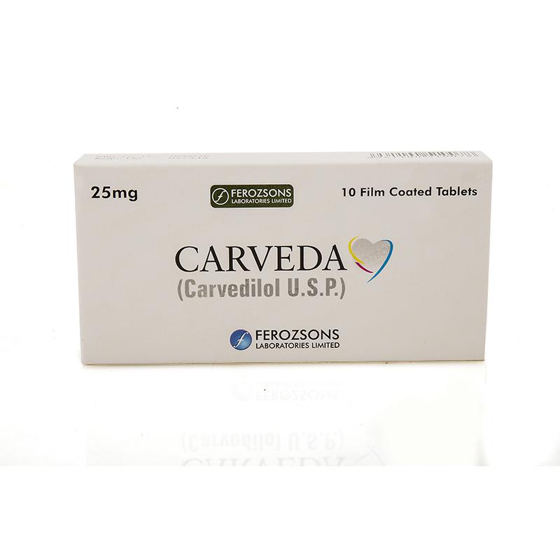 Carveda tablet 25 mg 10’s