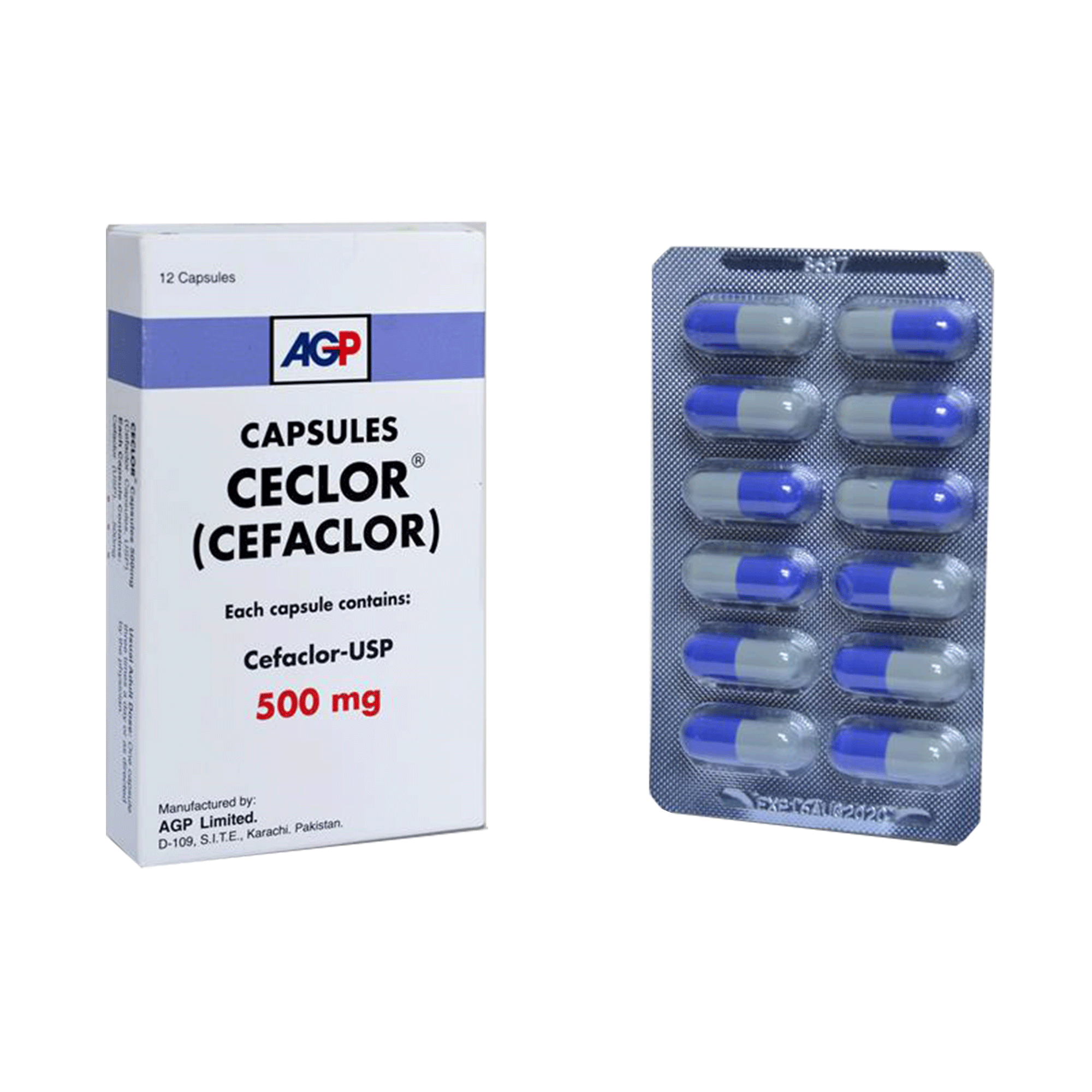 Ceclor capsule 500 mg 12’s