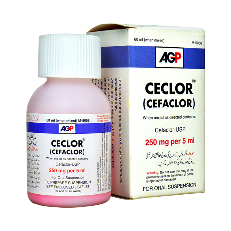 Ceclor suspension 250 mg 60 mL