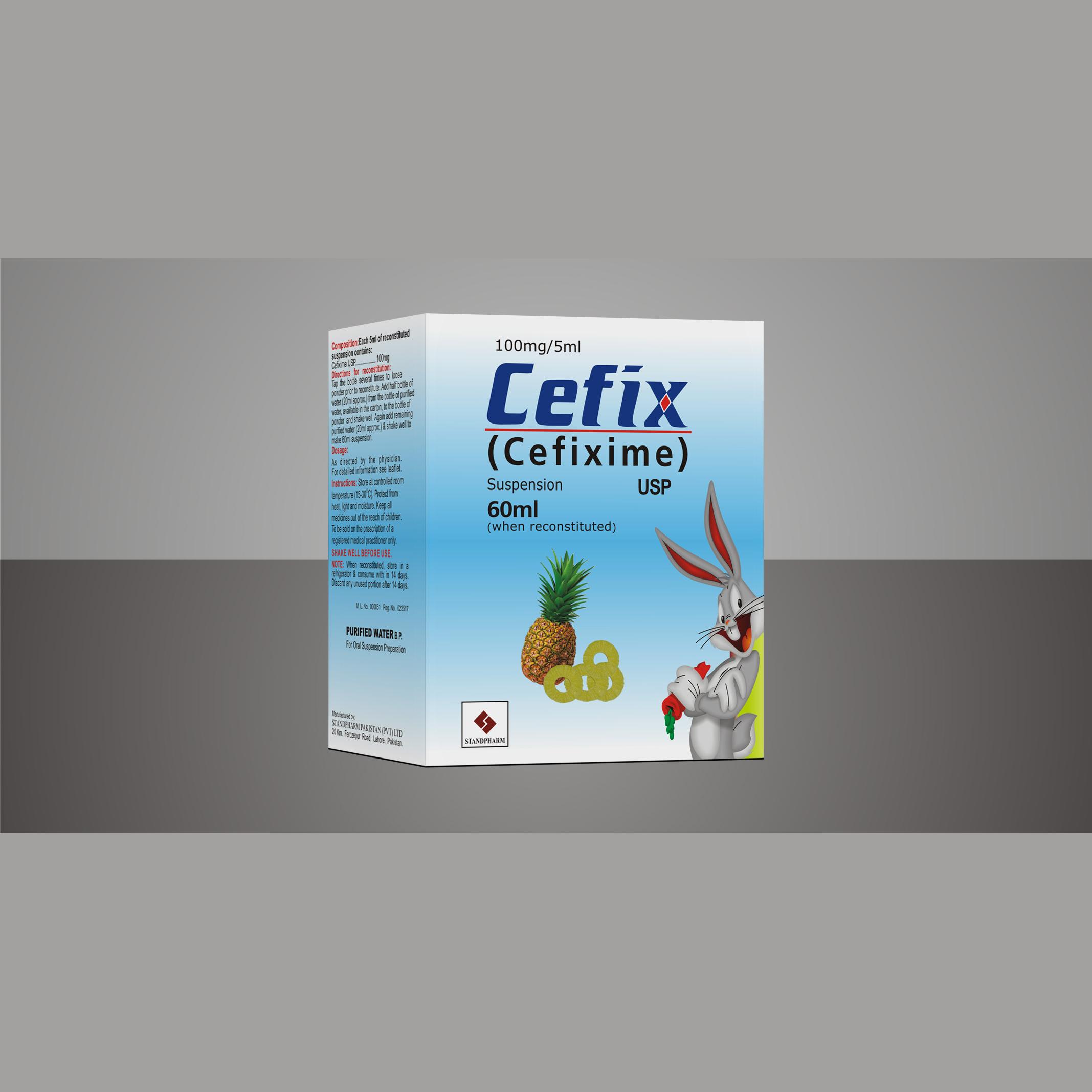Cefix suspension 100 mg 60 mL