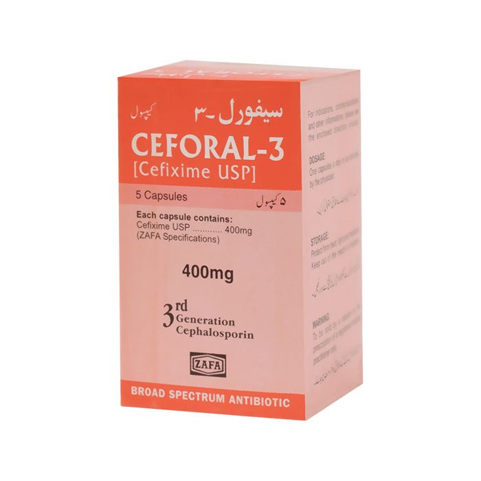 Ceforal-3 capsule 400 mg 5’s