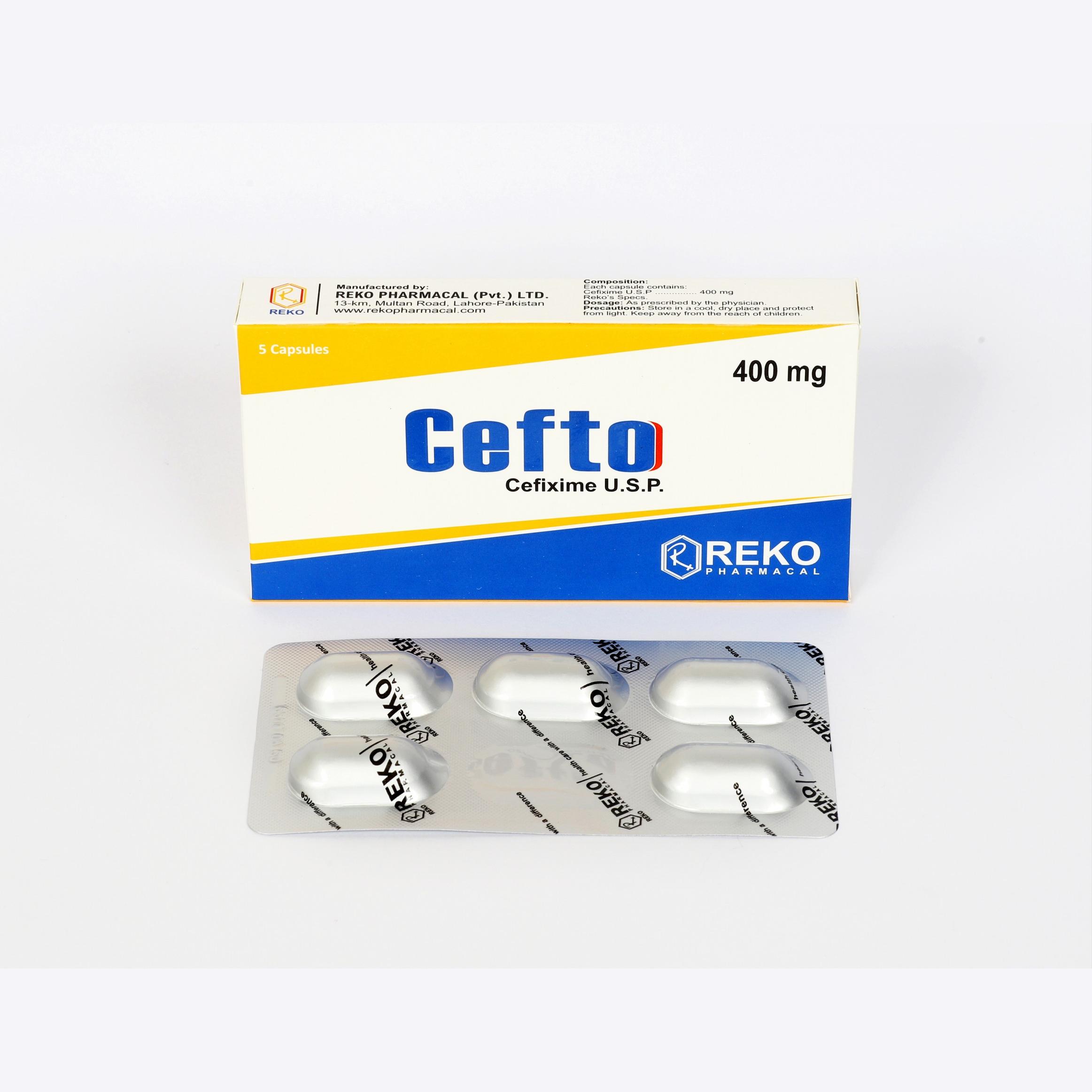 Cefto capsule 400 mg 5’s
