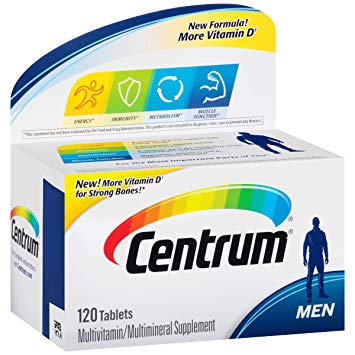 Centrum for men 120 Tablets for under 50 years of age
