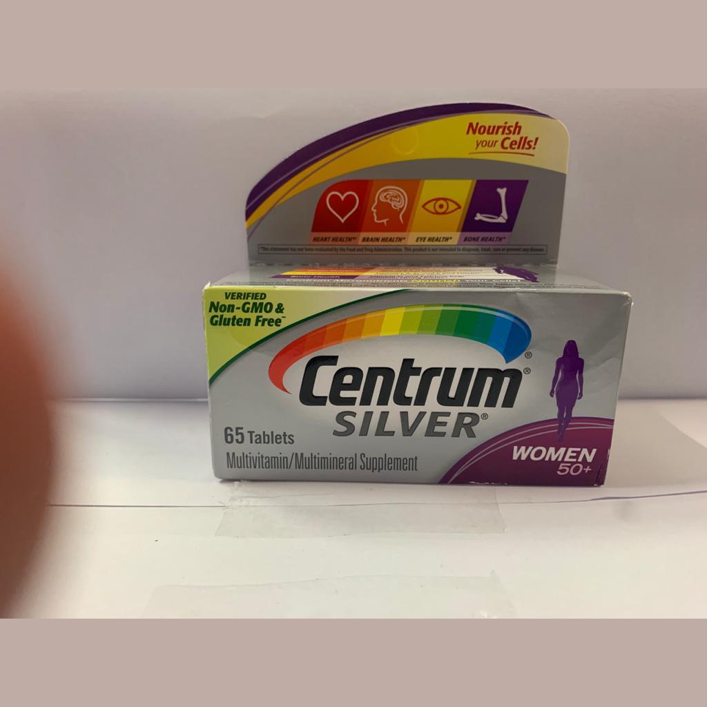 Centrum silver imported 65 tabs women 50 plus