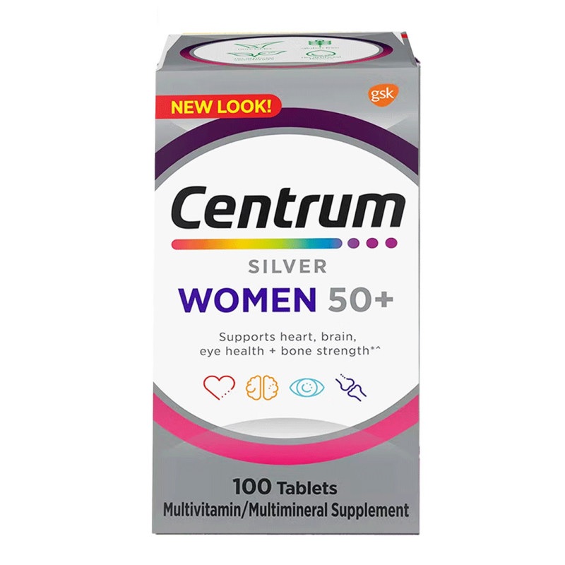 CENTRUM SILVER WOMEN 50 PLUS 100 tablets (imp)