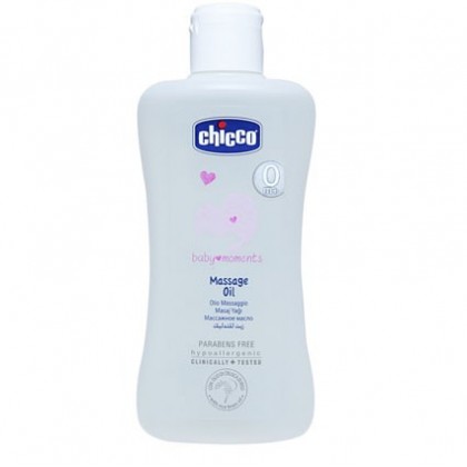 Chicco Massage Oil 200ml Baby Moments Pack 2